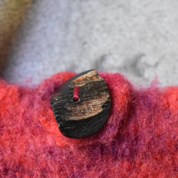 Handmade Wool Felted Knit Purse - Picture 5 of 11